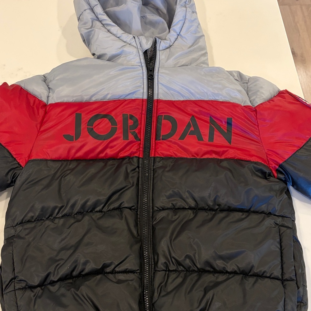 Jordan Tri-Color Hooded Puffer Jacket